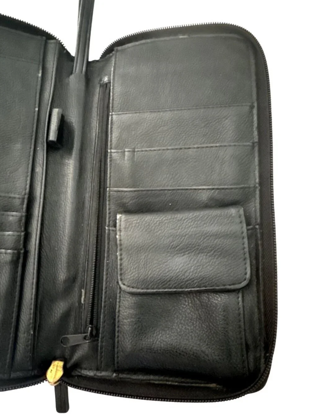 Buxton Black & White Zebra Print Passport Wallet With Multiple Compartments